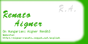 renato aigner business card